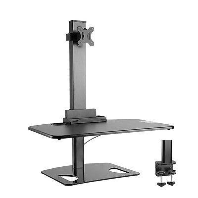 Sit and Stand work station with Single Display Mount  DWS03-T01BK