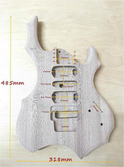 Solid Ash Wood Electric Guitar Body Pre Drilled And Polished Hsbg 1920bo Hillsound 