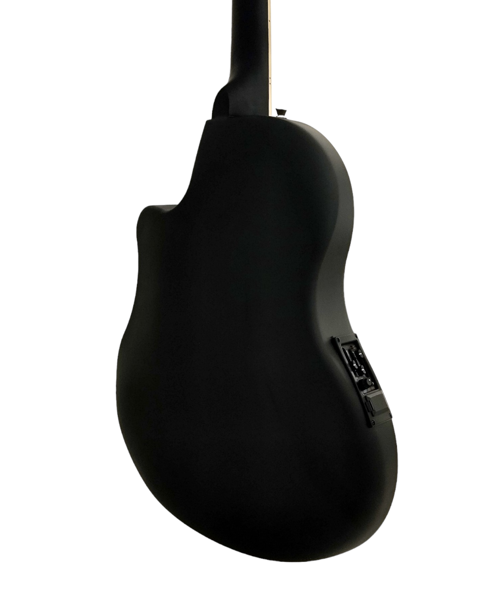 41 Caraya 721 CEQ/MBK Black Round-Back Electro-Acoustic Guitar+Free Gig  Bag