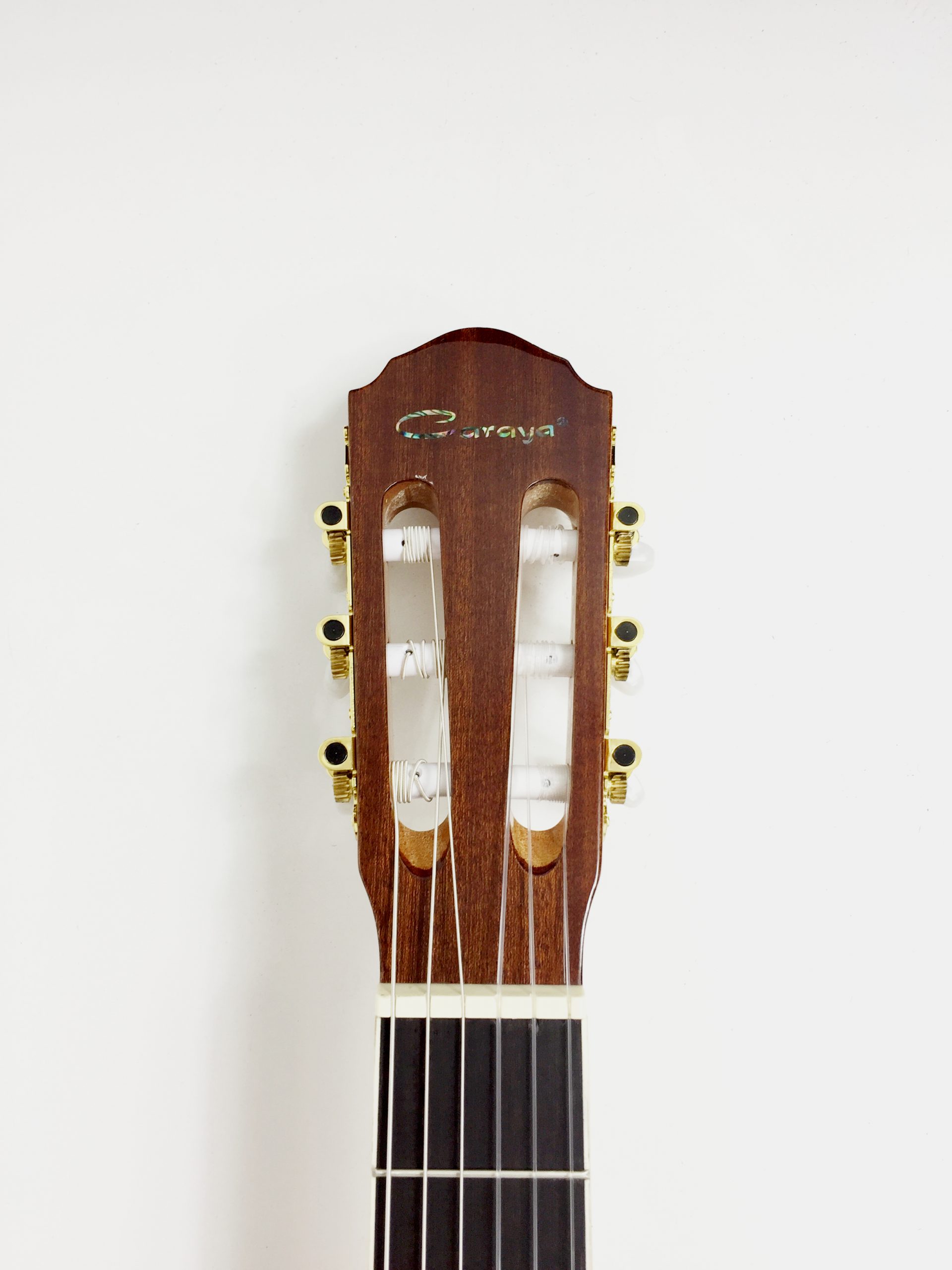 Caraya Thin-Body Classical Guitar w/Truss Rod,EQ,Tuner+Free Bag C