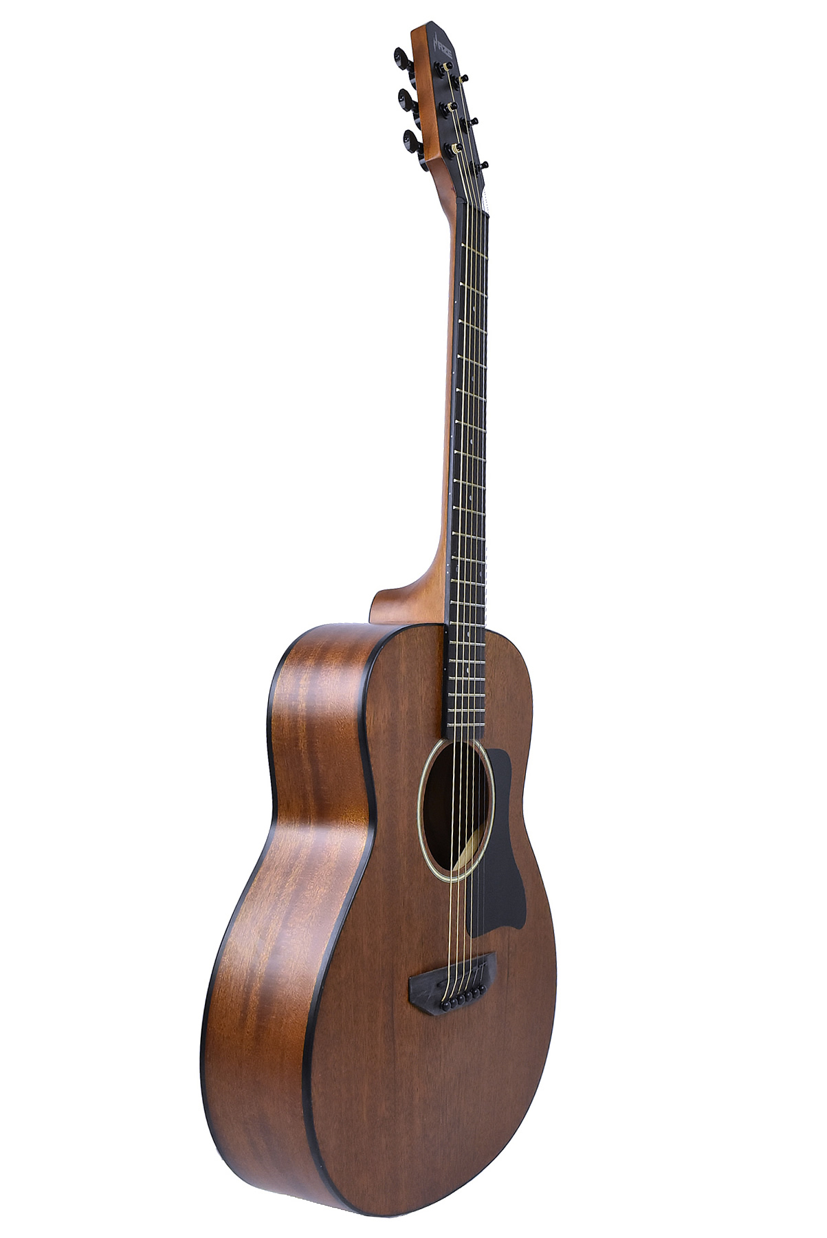 36” Haze All Mahogany Traveler Series Acoustic Guitar, Arched-Back