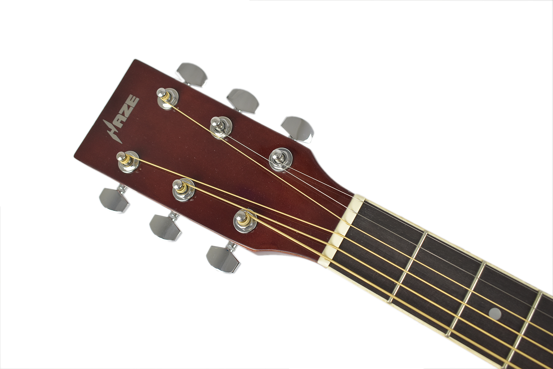 Haze Thin Body Acoustic Guitar With Built-in EQ, Cutawayfree Gig Bag,  Strings, Picks F631BCEQMS 