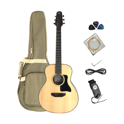 Caraya Parlor-610 Electric-Acoustic Guitar EQ 